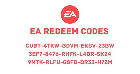 77+ Free EA Redeem Codes for August 2024 .